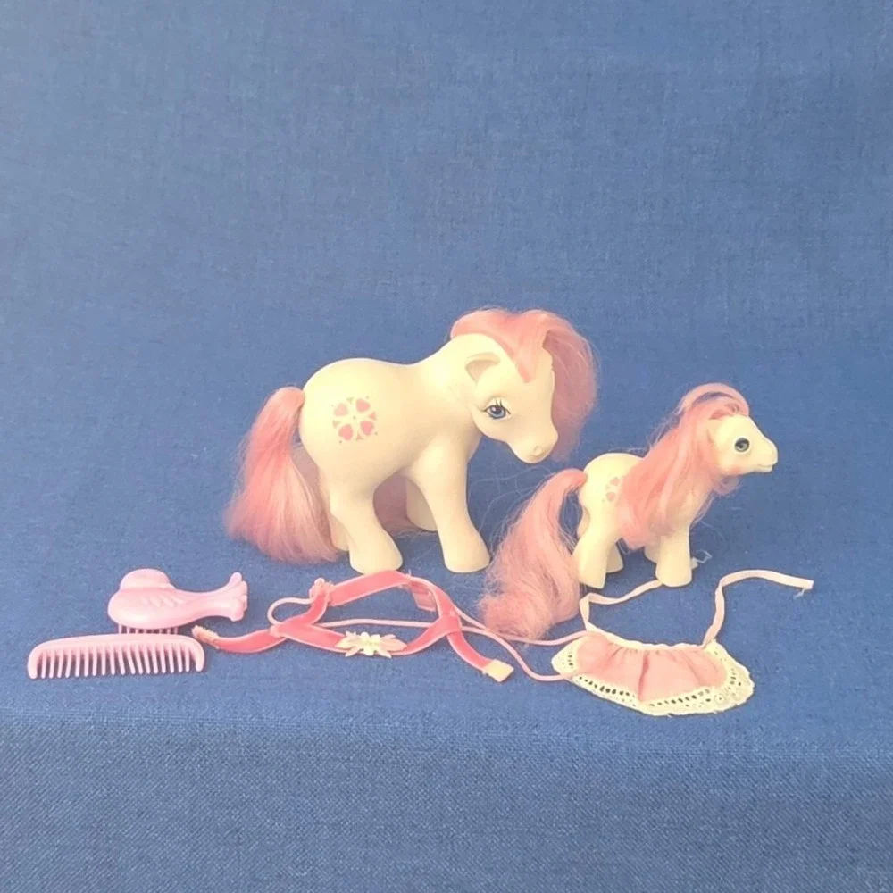 Vintage My Little Pony G1 Sundance & Baby Sundance with Accessories